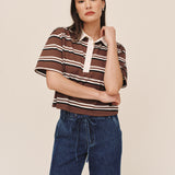 B20216-L96-304 - CROP POLO TEE