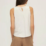 Melissa Nepton Kelsi Crochet Trim Top