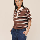 B20216-L96-304 - CROP POLO TEE
