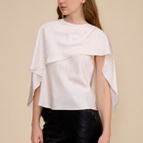 T5813 FIONA CAPE SATIN TOP