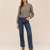 B20105-L54-304 - BALLOON SLEEVE SWEATER
