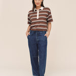 B20216-L96-304 - CROP POLO TEE