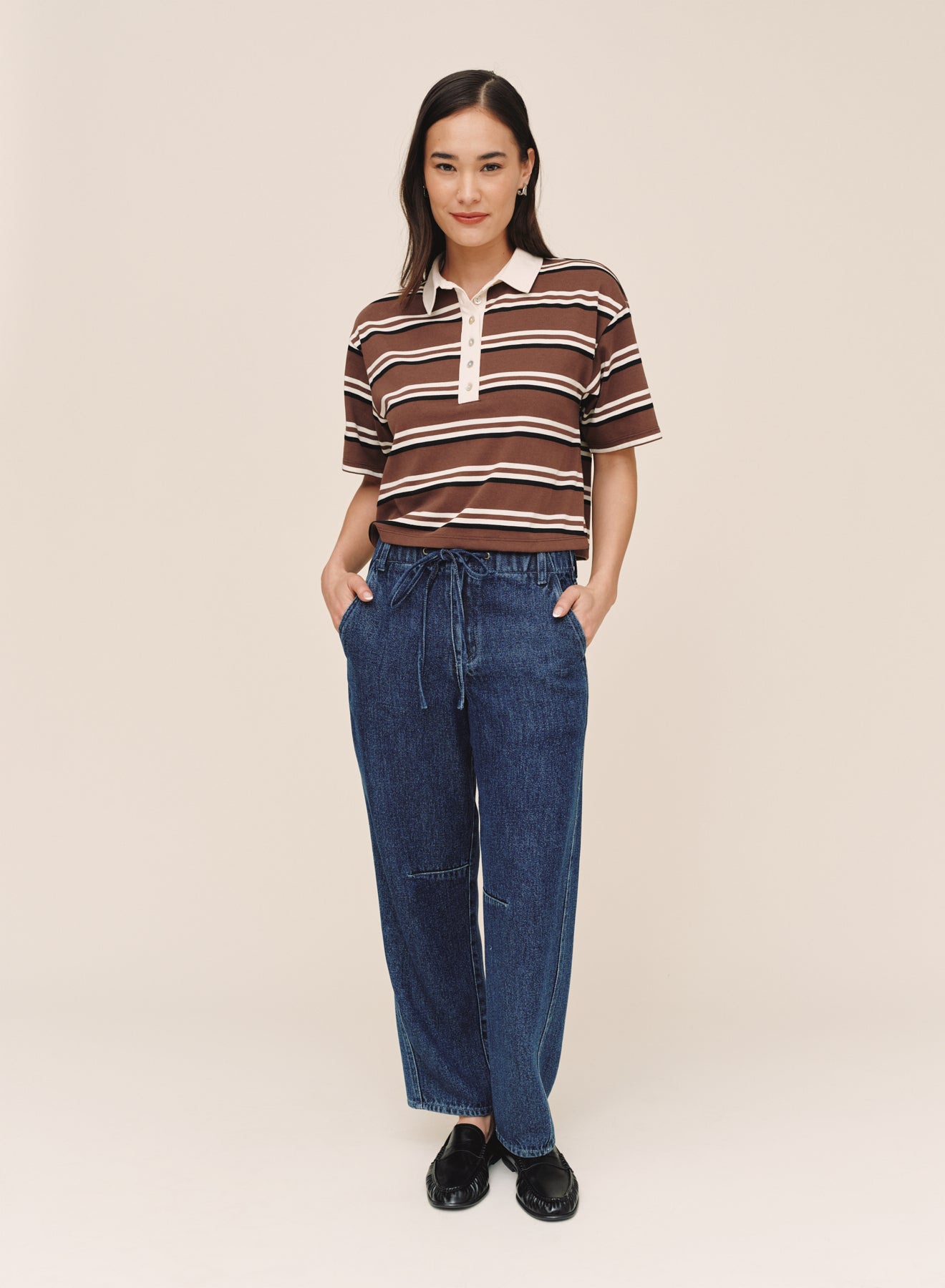 B20216-L96-304 - CROP POLO TEE