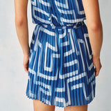 Bella Dahl Pleated Mini-Skirt Coastal Line