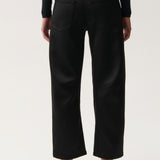 BEAU SATEEN SEAMED CRESCENT LEG