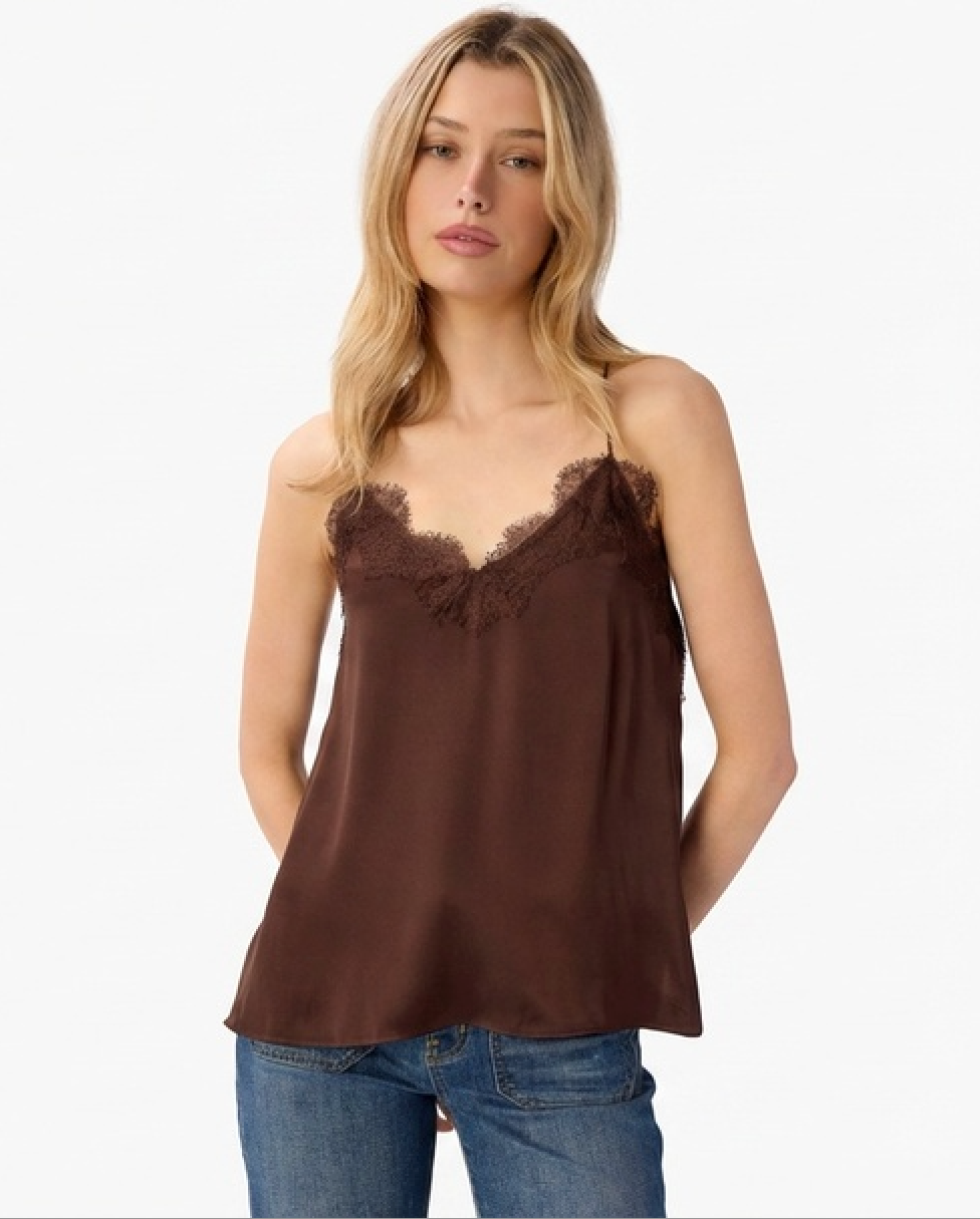 Racer Charmeuse Cami