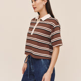 B20216-L96-304 - CROP POLO TEE