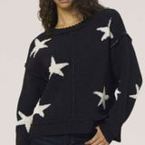 Vintage Havana Black/Ivory Jacquard Knit Star Sweater