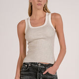 Elan Grey and White Tank