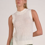 Elan Sleeveless Open Knit