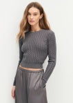 The Feel Good Sweater in Grey Shadow