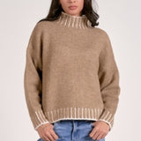 Elan Tan Stitch Sweater