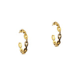 Marlyn Schiff Chain Link Hoop Earrings