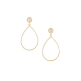 Marlyn Schiff Tear Drop Shaped CZ Post Earrings
