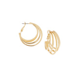 Marlyn Schiff Etched Multi Hoop Earrings