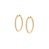 Marlyn Schiff CZ medium hoop Earrings