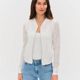 The Cutout Open Knit Zip Up