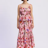 En Saison Celeste Peplum Top