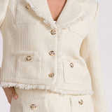 Cream Tweed Blazer