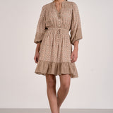 Natural Boho Long Sleeve Dress