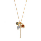 Gold Multi Charm Necklace