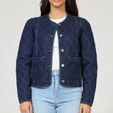 Kit Denim Jacket in Naval Academy