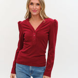 Sixty/Fifty Emily Ribbed Top