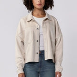 Dear John Cropped Gina Suede Shirt Jacket