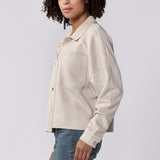 Dear John Cropped Gina Suede Shirt Jacket