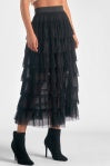 Elan Tulle Tiered Skirt