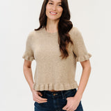 Six/Fifty Cleo Ruffle Edge Sweater
