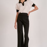 Elan 3/4 Sleeve Collared Sweater