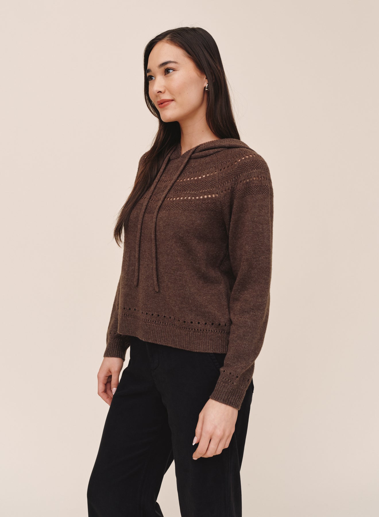B20258-M27-304 - POINTELLE FAIRISLE HOODIE