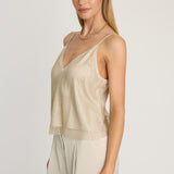Allegra Top in Champagne